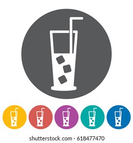 Beverage icons.Vector illustration
