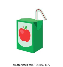 Beverage juice Box vector emoji illustration svg