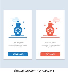 Beverage, Kettle, Water, Water Pot, Leaf  Blue and Red Download and Buy Now web Widget Card Template