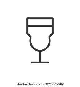 Icono de línea de bebida. Símbolo web para web y aplicaciones. Diseño de firma en el estilo de contorno. Objeto de trazo de bebida.