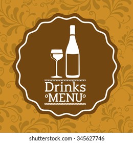 beverage menu design, vector illustration eps10 graphic 