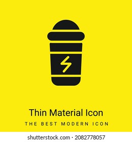 Icono de material amarillo brillante mínimo de bebida