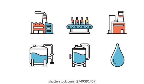 Beverage Plant Line art vector minimal modern color