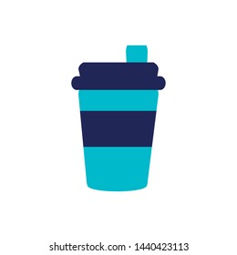 beverage in plastic container isolated icon