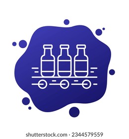beverage production icon in line design