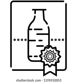 Beverage production linear icon