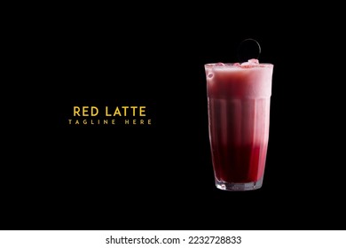 beverage RED LATTE for the cafe menu list