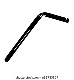 beverage straw isolated icon