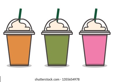 Beverage - thai tea,green tea,pink milk