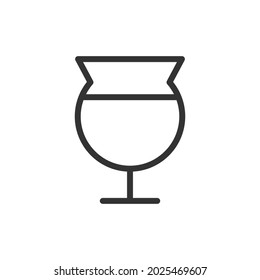 Beverage thin line icon. Symbol in trendy outline style. Premium design for web and apps. Perfect for UI. 