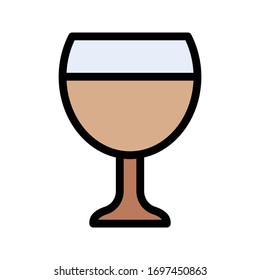 beverage vector flat color icon 