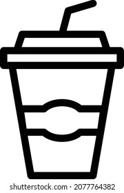 beverage Vector illustration on a transparent background. Premium quality symbols. Stroke vector icon for concept and graphic design.
