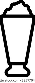 ilustración del vector de bebidas en un fondo transparente. Símbolos de calidad superior. Iconos vectoriales de línea delgada para el diseño de conceptos y gráficos. 
