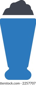 ilustración del vector de bebidas en un fondo transparente. Símbolos de calidad superior. Iconos vectoriales de glifos para diseño de conceptos y gráficos.