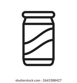 Beverage  Vector Outline Icon. EPS 10 File 