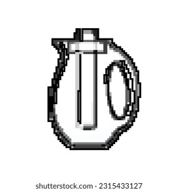 beverage water pitcher game pixel art retro vector. bit beverage water pitcher. old vintage illustration