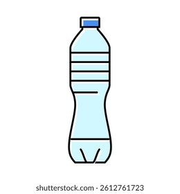 beverage water plastic bottle color icon vector. beverage water plastic bottle sign. isolated symbol illustration