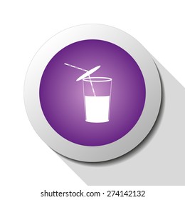 Beverage, web icon. Vector design