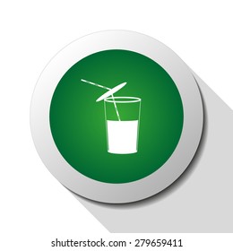 Beverage, web icon. Vector design