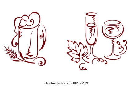 Beverages - beer and wine