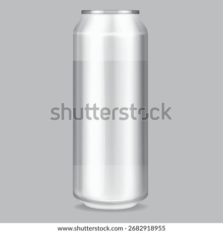 beverages can isolated flat vector