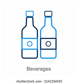 Bebidas Y Concepto De Icono De Champagne