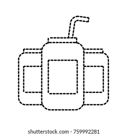 beverages in energy drink cans with straw