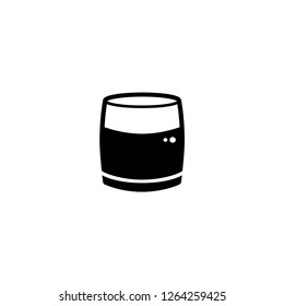 Beverages Icon. A Vector Contain Liquid Material Sign Illustration. 
Flat & Trendy Drink Symbol. Glass Water Logo Template.