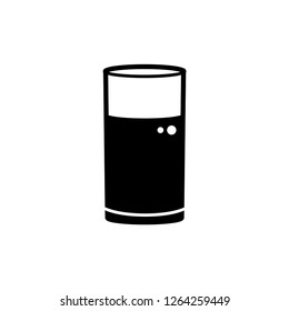 Beverages Icon. A Vector Contain Liquid Material Sign Illustration. 
Flat & Trendy Drink Symbol. Glass Water Logo Template.