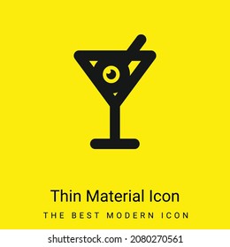 Beverages minimal bright yellow material icon