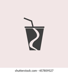 Beverages web icon. Isolated illustration