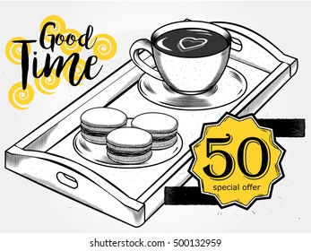 beverages,cup coffee tea biscuit tray website banners, posters, email, newsletter designs promotional material menu