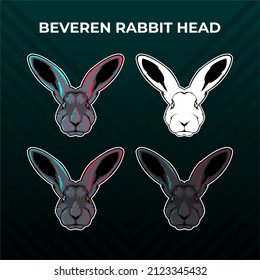 Vektor-Vektorgrafik-Kollektion von Beveren-Kaninchen
