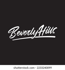 Letra de Beverly Hills Diseño del logotipo de la tipografía 