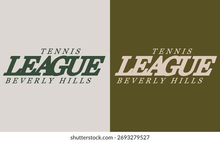 The Beverly Hills varsity slogan graphic print is perfect for apparel products.