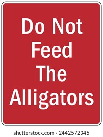 Beware of alligator warning sign