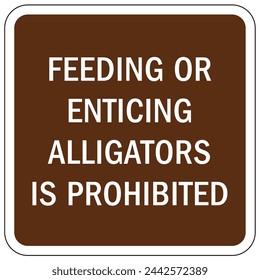 Beware of alligator warning sign