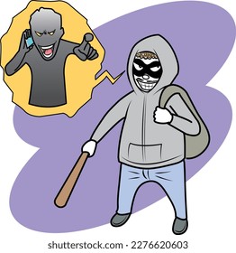 Beware of antisocial forces and robbers