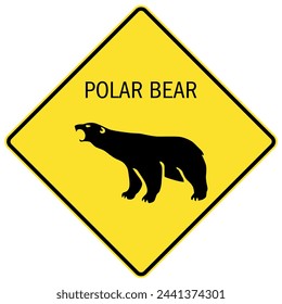 Beware of bear warning sign