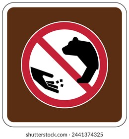 Beware of bear warning sign