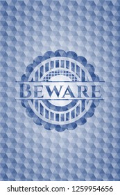 Beware blue hexagon emblem.