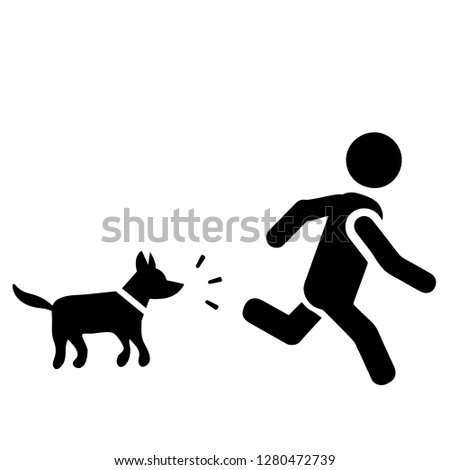 Beware of dog icon