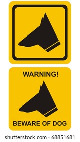 beware of dog icons