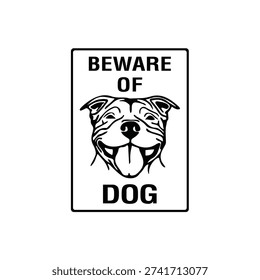 Beware of Dog Security Sign