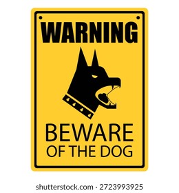 beware of the dog sign