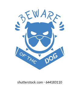 beware of the dog sign