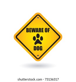 Beware Of Dog Sign