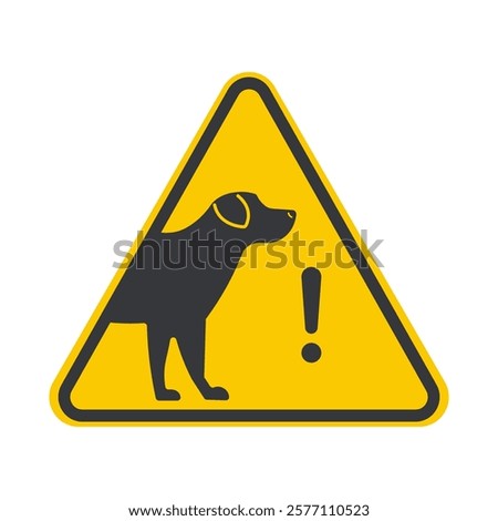 BEWARE OF DOG sign: Stay away from the area. Aggressive dog on premises. Do not enter without proper authorization.