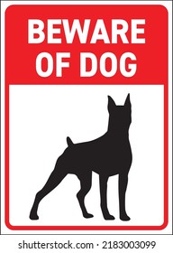 Cuidado con el vector del signo del perro
