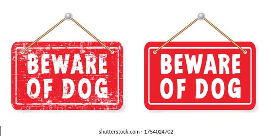 Beware of the dog signboard I love my dogs footprints Animals day Footsteps signs Funny vector woof icon Canine bite symbol Paws footprints Pet paw steps print draw, silhouette doodle No enter board